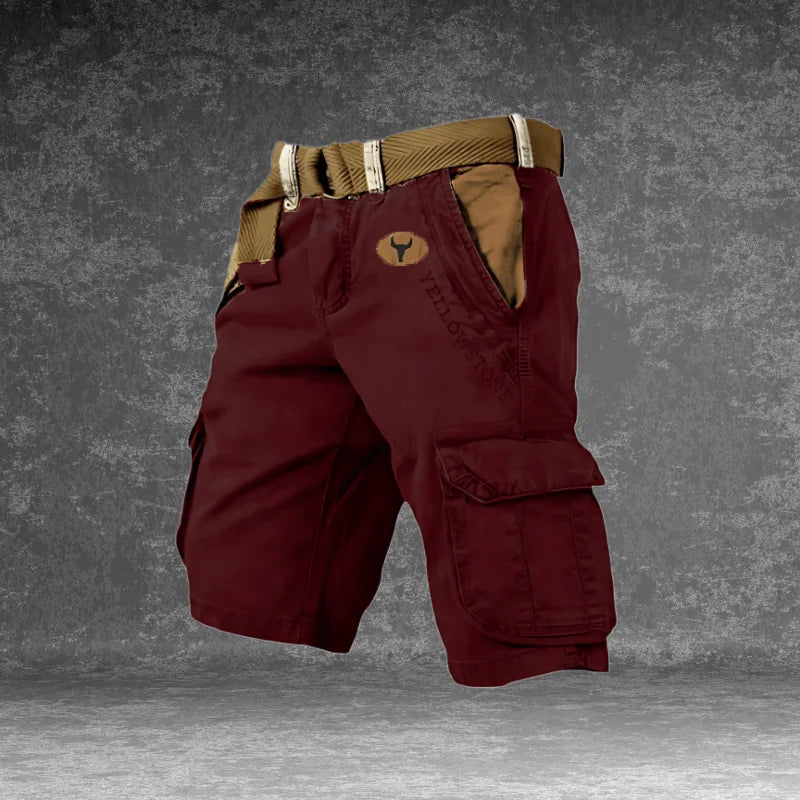 Men's Cargo Shorts with Pockets — Atticus Utility Belt Comfort