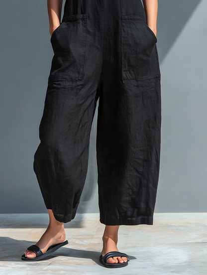 Liverno Estelle | Elegancki Kombinezon Maxi z Domieszką Lnu