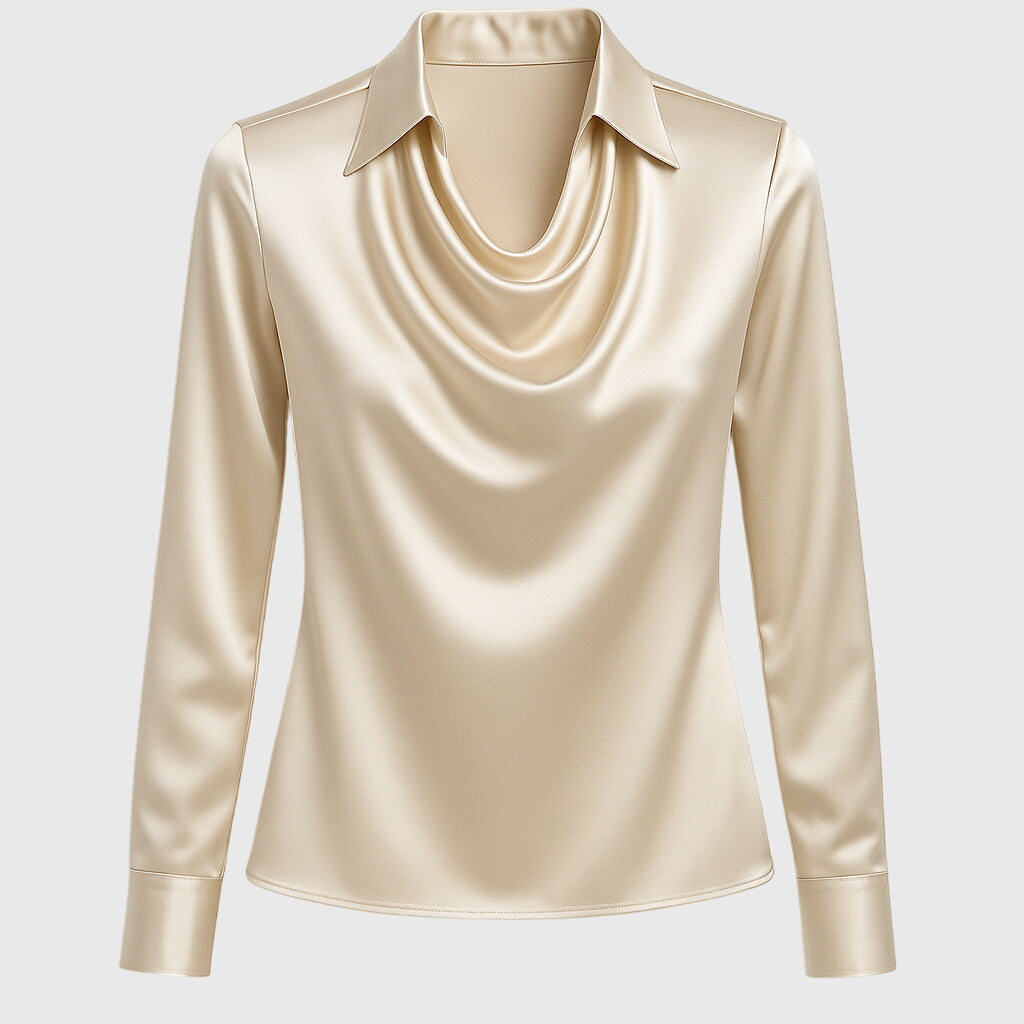 Liverno™ Noelle | Elegancka Satynowa Bluzka