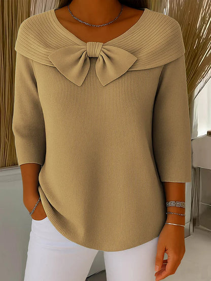 Aimee | Elegante Top met Strik en Perfecte Pasvorm