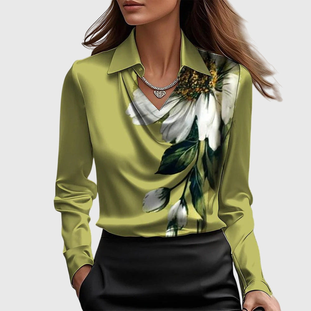 Liverno™ Noelle | Elegancka Satynowa Bluzka