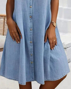 Liverno Nova | Tidlös skjortklänning i denim