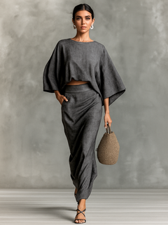 Liverno Julietta | Elegant set med lång kjol