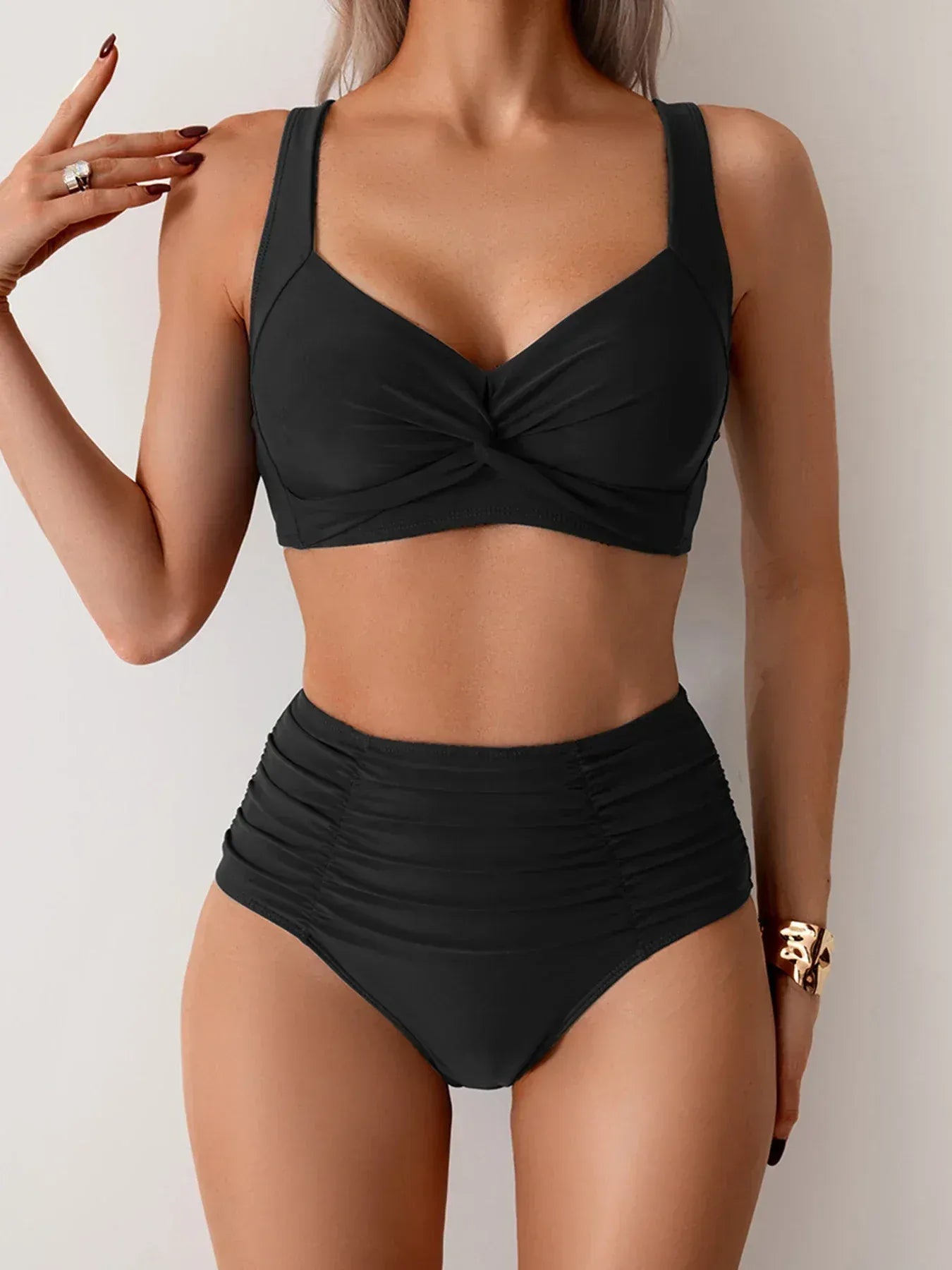 Liverno Bianca | Modelujące Bikini z Wysokim Stanem