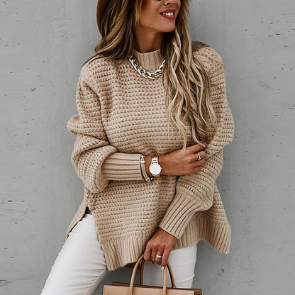 Missiona | Top Dames Herfst/Winter Relaxed Mockneck - Gebreid