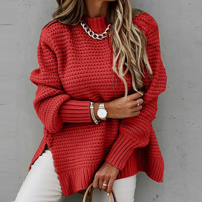 Missiona | Top Dames Herfst/Winter Relaxed Mockneck - Gebreid