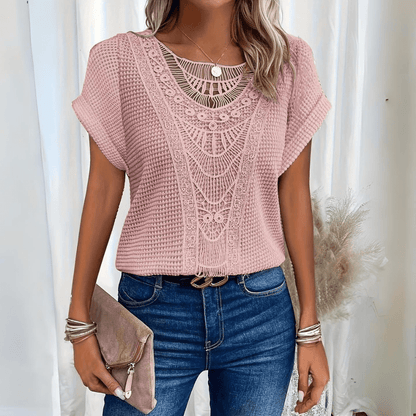 Liverno™ Olivia | Elegancki top z krótkim rękawem