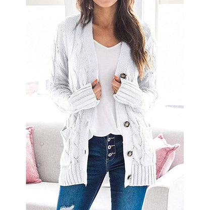 Olivia | Dames Gebreide Midi-Trui – Warm & Comfortabel voor de Herfst