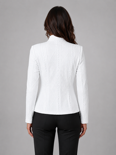 Selene | Women's Textured Tailored Blazer, Structured Fit Blazer