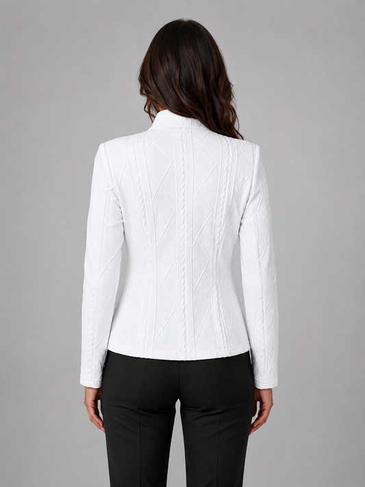 Selene | Women's Textured Tailored Blazer, Structured Fit Blazer