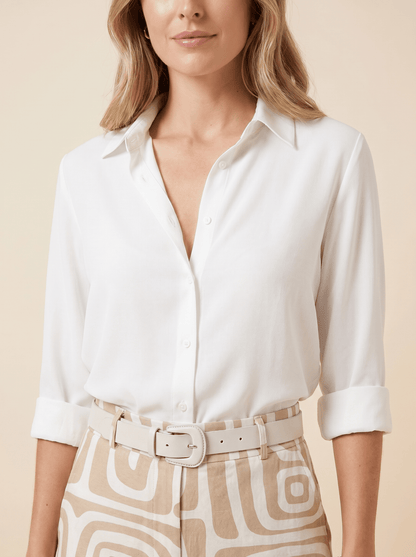 Women Two Piece Set Relaxed Top Elastic Waist Trousers